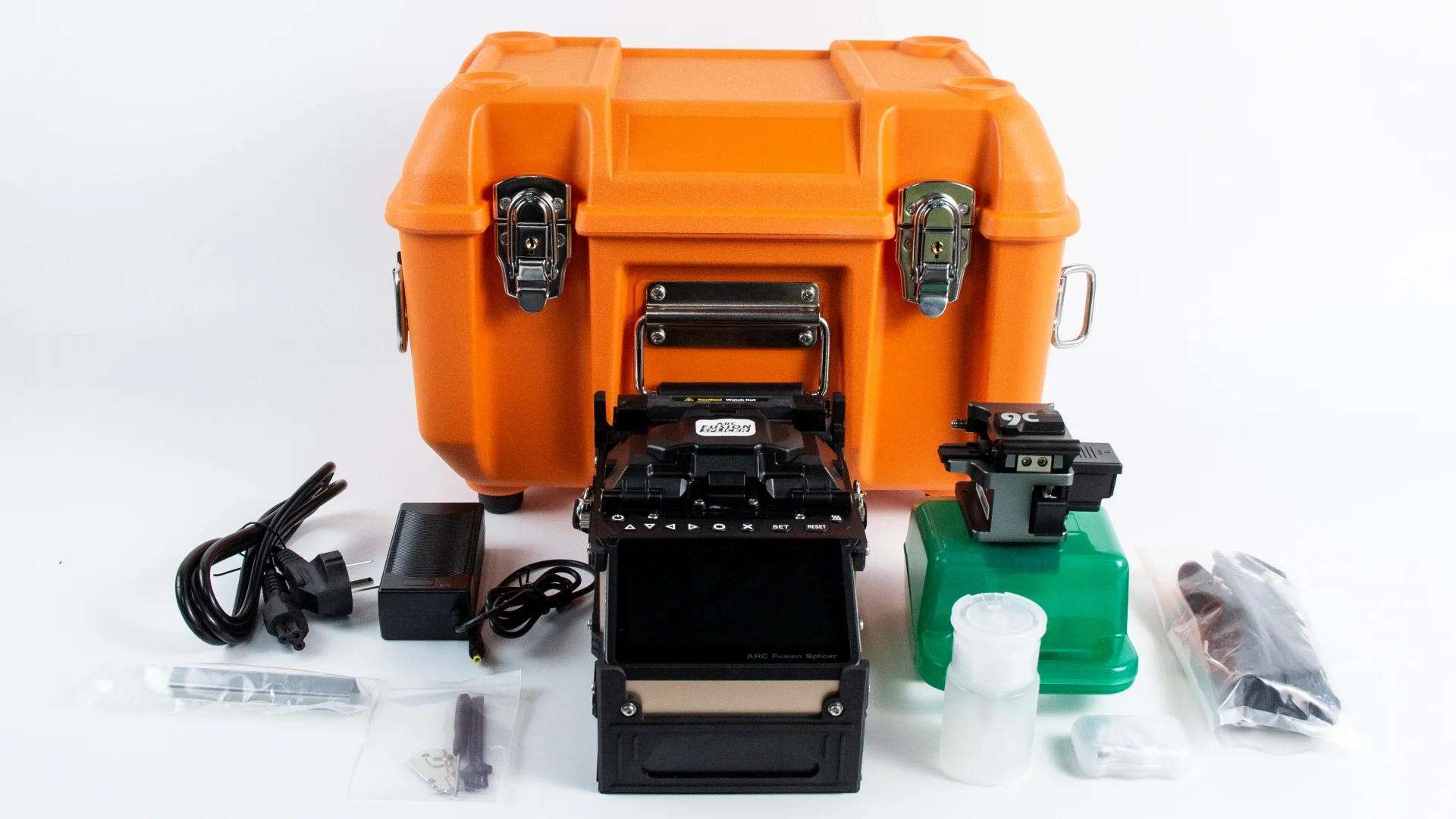 Tumtec SD-6 Fiber Optic Welding Machine Six Motors Core Alignment with VFL OPM Fusion Spli