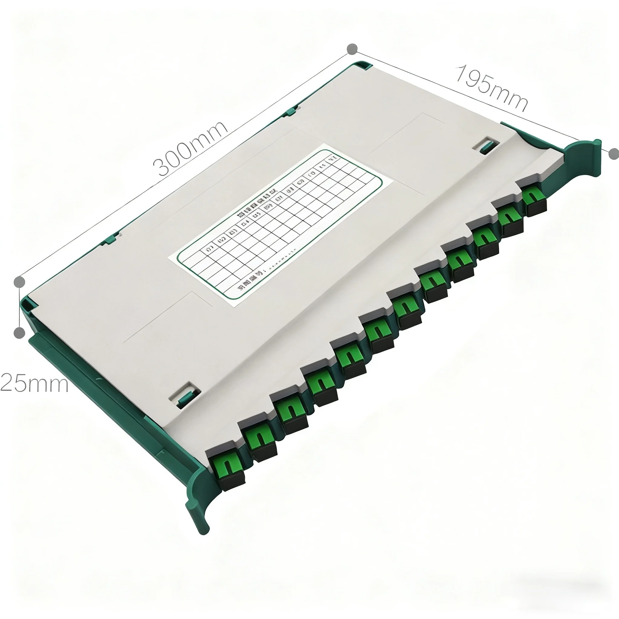SC/APC 12-Core Integrated ODF Splicing Tray - Broadcast Grade Fiber Fusion Tray with Full 