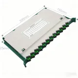 SC/APC 12-Core Integrated ODF Splicing Tray - Broadcast Grade Fiber Fusion Tray with Full 