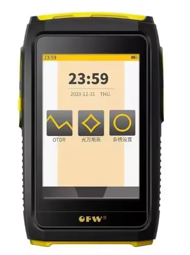 MINi OFW OTDR Active Fiber Live Test 1550nm 20dB Fiber Optic Reflectometer Touch Screen VFL OLS