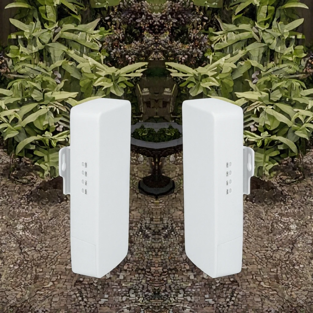 New 2Km Long Range Wireless Outdoor WiFi Extender AP 5.8GHz 300Mbps Firewall VPN QoS Bridge-boxintelecom