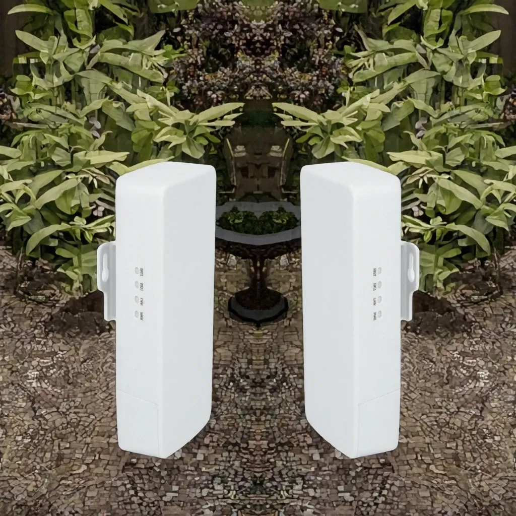 New 2Km Long Range Wireless Outdoor WiFi Extender AP 5.8GHz 300Mbps Firewall VPN QoS Bridge-boxintelecom