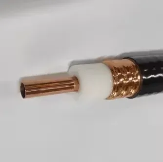RF Coaxial Cable 1-1/4 RF Corrugated Copper Tube Outer Conductor Feeder Coaxial Foam Cable