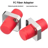 FC Square Fiber Optic Adapter Flange Connector Fiber Coupler for FTTH & CATV Wired LAN 1 Y