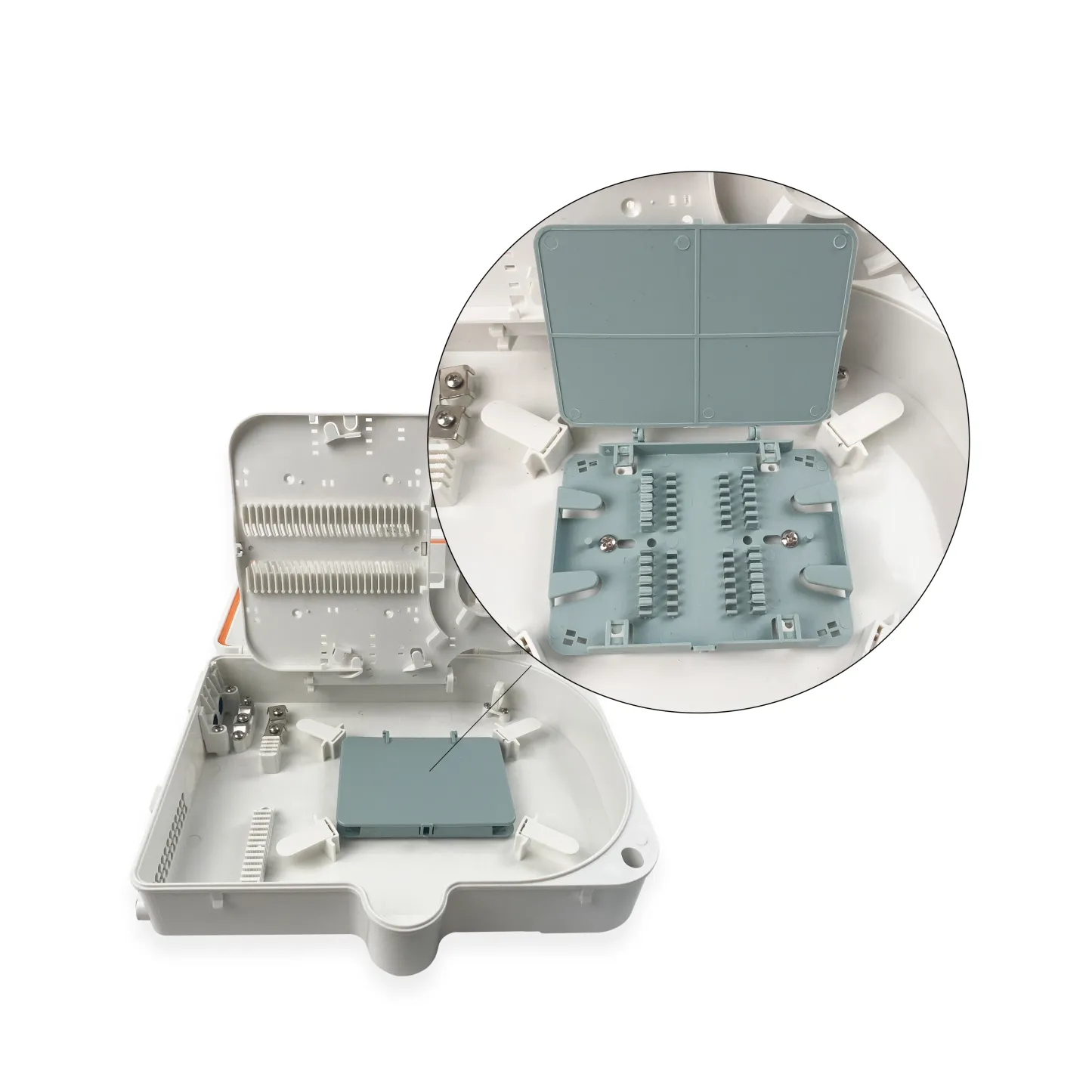 Hot Sale OEM Customized Indoor/Outdoor 24 Fiber SC Simplex Optic Terminal Box IP55 Wall/Po