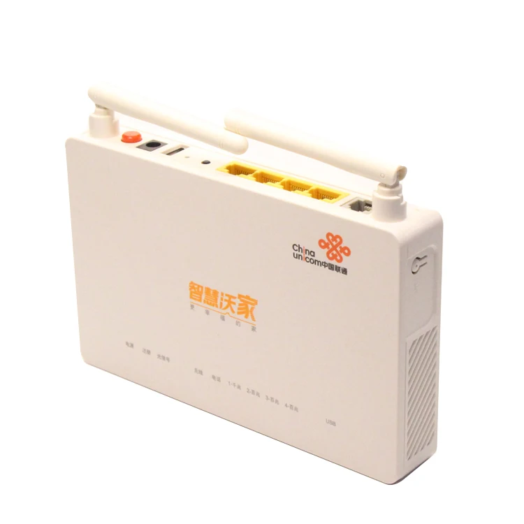 ZTE F677 Brand New External Antenna ONT Hot Sale White 1GE+3FE+1TEL+1USB 2.4GWiFi GPON XPON F677 ONU-boxintelecom