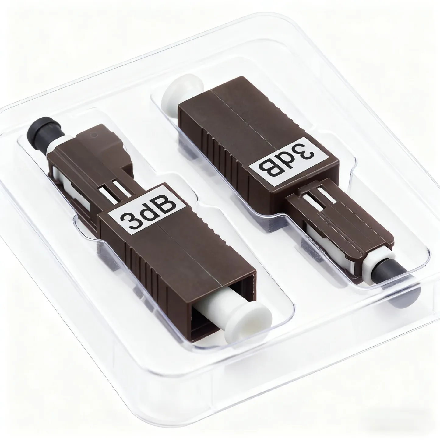 MU/UPC 3DB / 5dB Fiber Optic Attenuator - Male to Female Fixed Flange Type Optical Attenua
