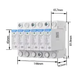 NXU-II Surge Protection Device 100kA/385V 4P 4 Pole 385V AC Lightning Arrester DIN Rail Mo