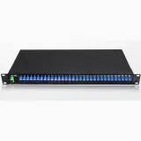 19 Inch 1U Rack-mount PLC Splitter SC/UPC 1x8 Telecom Grade Fiber Optic Splitter for FTTH 