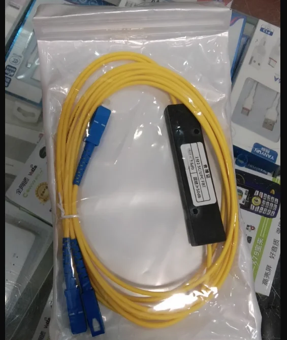 1x2 Fiber Optic Splitter Box, SC LC FC Fiber Optic Splitter 1:2 for Telecom,FTTH, Data Cen