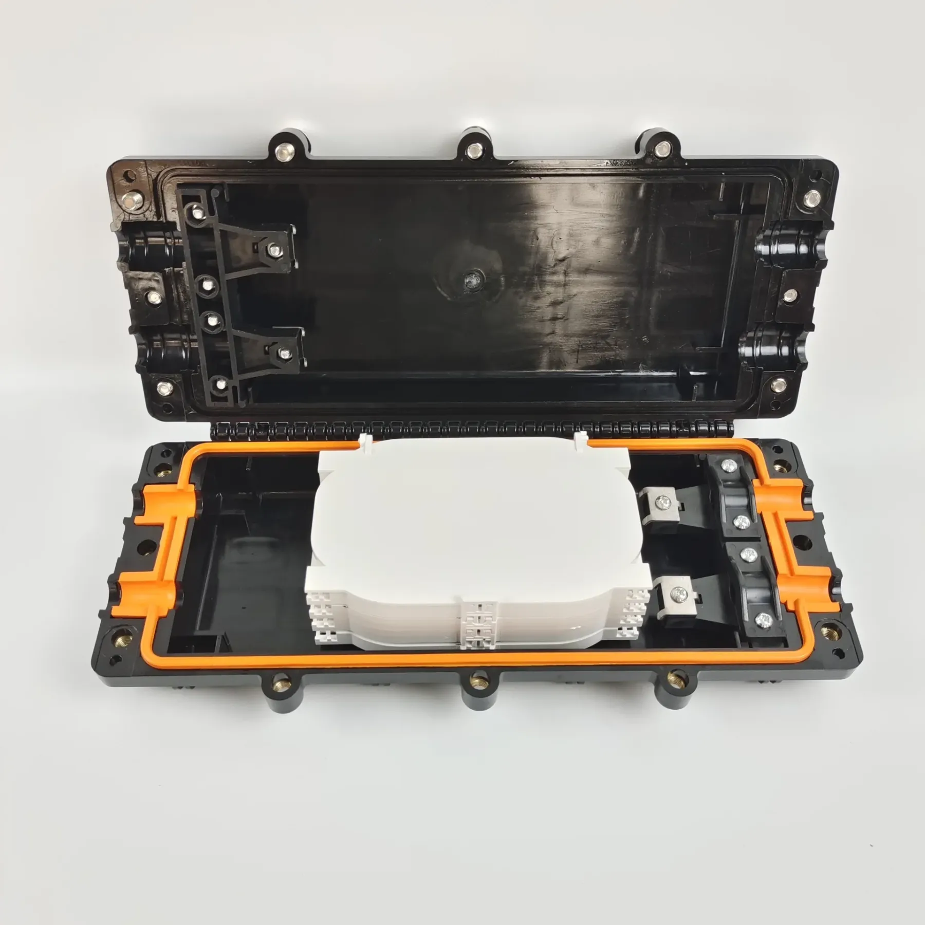 Advanced Fiber Optic Splice Closure - 24-Core Outdoor Waterproof 2-in 2-out Cable Joint Bo