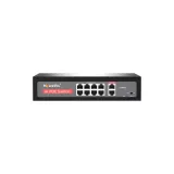 Free Sample Unmanaged 10x10/100M Network Port POE Switch with 1-8 Single Ports Supporting 