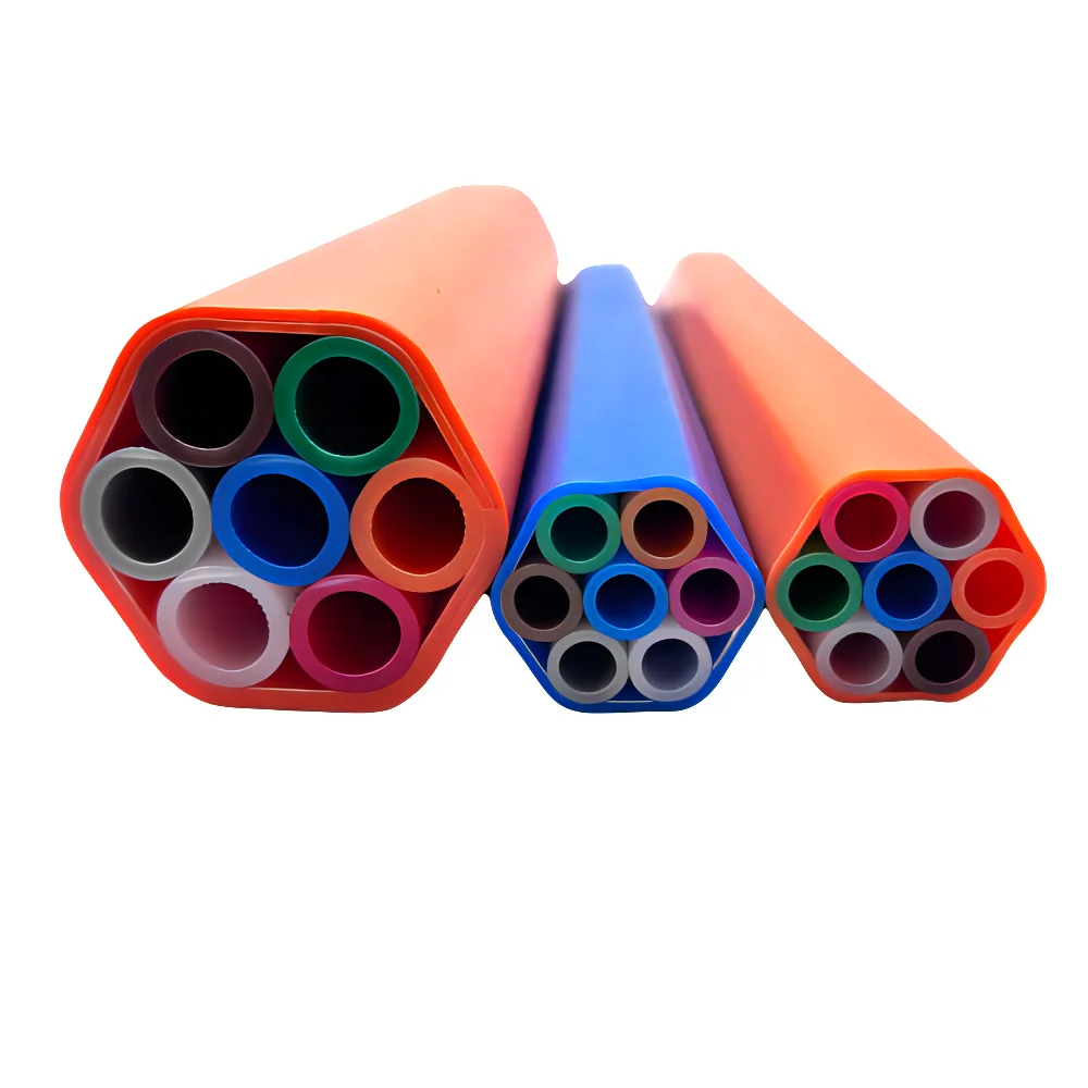 20/16mm HDPE Microduct Bundle 7-Way with PE Outer Layer for Underground Cable