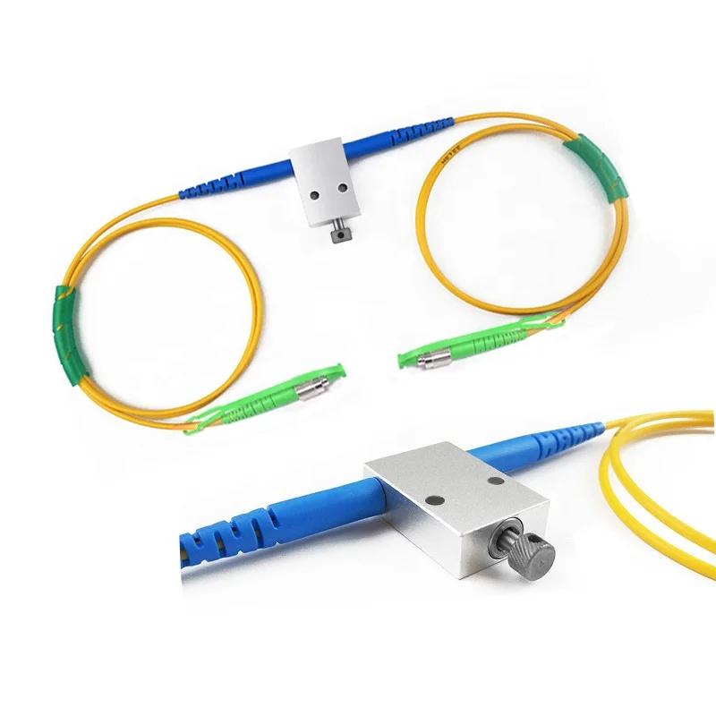 Low PDL Polarization Maintain VOA Attenuator Manually Adjustable Single Mode Fiber Optic 1-60dB Range ZG Tech-boxintelecom