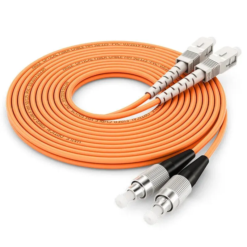Gigabit Multimode Fiber Jumper Om2 Dual-Core SC-FC Pigtail 50/125 for FTTH OEM Brand 1 Year Warranty