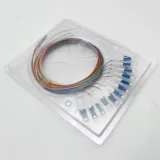 OS2 9/125 Singlemode LC/UPC Pigtail Fiber Optic Bundle 12 Fibers for FTTH Network Fiber Op