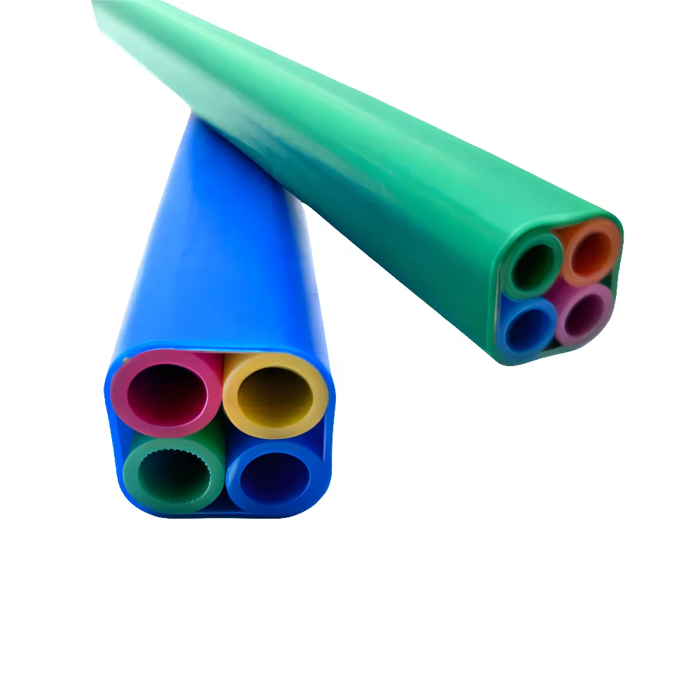 HDPE Microduct Tube Bundle 4-Ways 7/3.5mm with 1.2mm PE Outer Sheath for Fiber Optic Cable