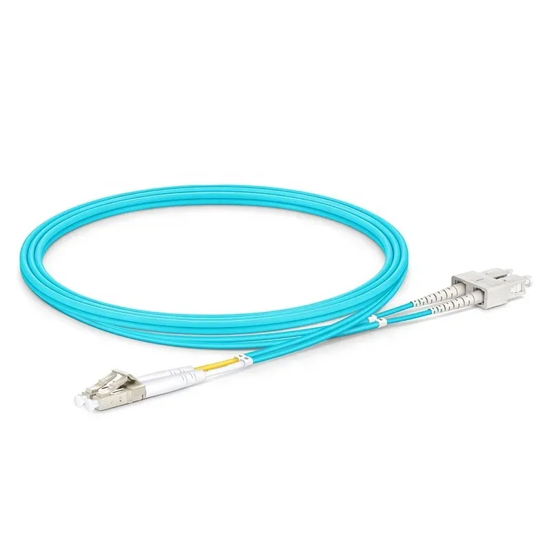 LC / UPC - SC / UPC Om3 Muliti Mode  Lc sc Duplex Jumper Optical Fiber Communication Cable  Fiber Optic Patch Cord-boxintelecom