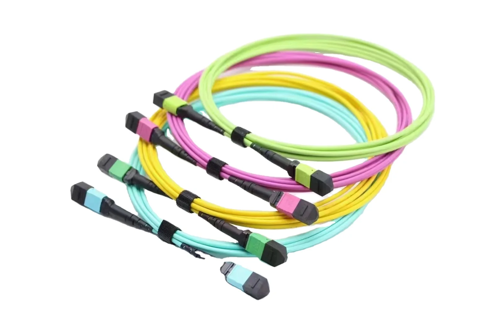 High Performance Fth MPO Jumper 8/12/16/24 Core 10G-100G Single Mode OM3 OM4 MTP MPO-LC/UPC MPO-FC Fiber Optic Relay Jumper-boxintelecom