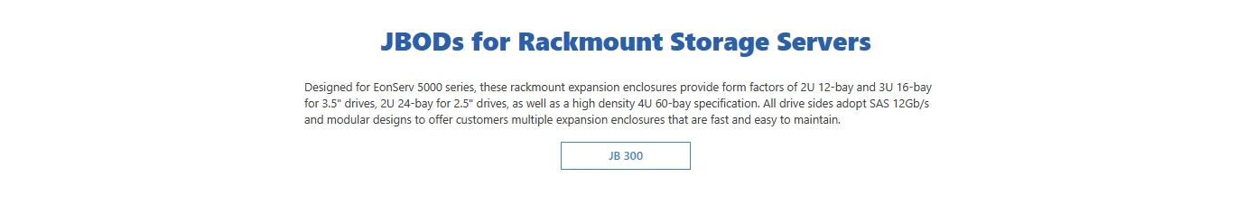Infortrend JBOD for Rack Storage Server 300 Serie 4U 60bay JB 360L 3