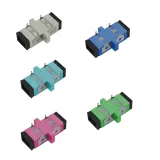 Shrapnel Adapter SC Simplex OS2 MM OM3 OM4 Fiber Optic Adapter Coupler with Flange  High P