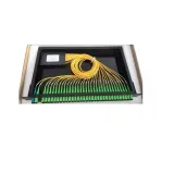 1x2 1x4 1x16 1x32 1x64 Fiber Optic Cable PLC Splitter 1U 19\" Rack Mount SC/APC Singlemode