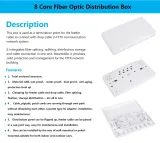 F310-8ports-Optical Optic Fibre Junction/Distribution/Terminal Box-Mini-Small Size