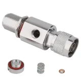Factory Price 0-6G N Female Bulkhead to N Male Surge Type Quarter Wave Lightning Arrester 