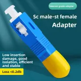 Single Mode Fiber Optic Adapter SC Male-ST Female Coupler Connector Converter FTTH IP Netw