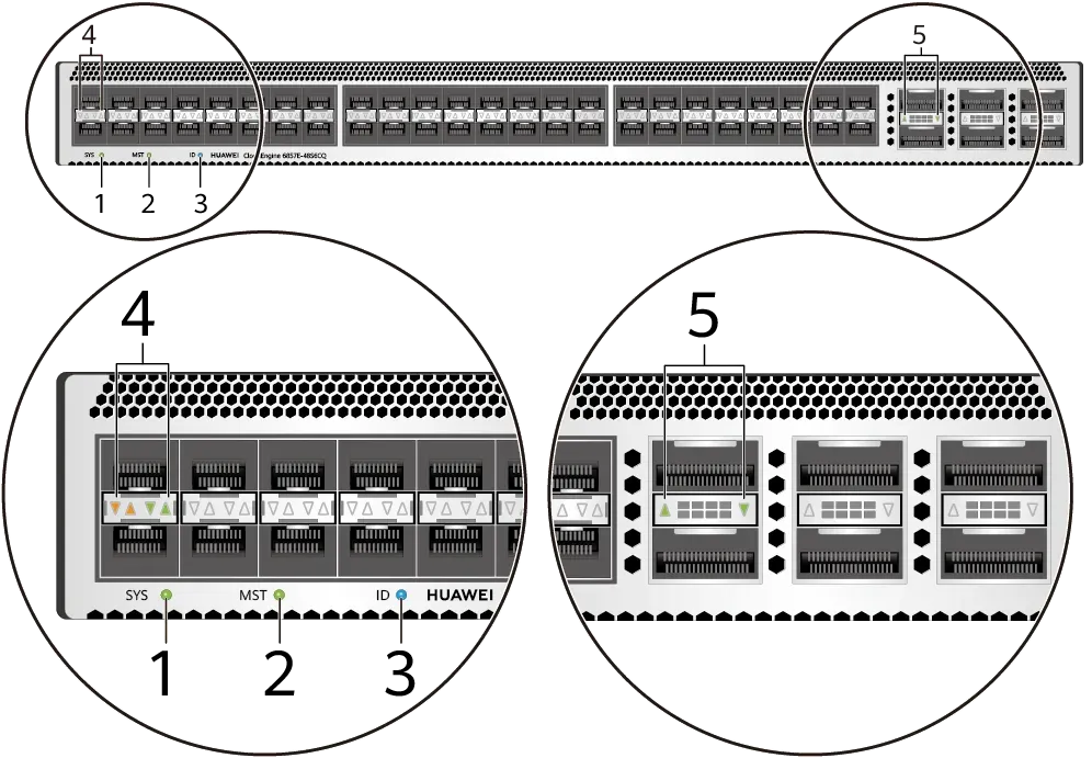 10GE Electrical Data Center CE6857E-48S6CQ Ethernet Network Gigabit Switch 02353VWX