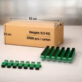 SC Laser Protection Fiber Optic Adapter with External Flip Cover, SM/MM/OM3/OM4 Flanged Co