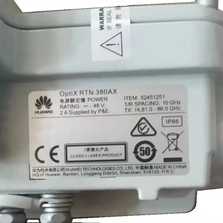HW E-band RTN 380AX Outdoor Cabinet System SLEMSITE167 SLEMSITE168 IDU ODU Microwave Unit