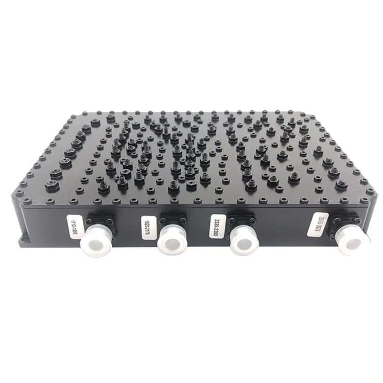 High Power 200W 4 Way Cavity Combiner 698-3800MHz 4.3-10 Female for 5G 4G Base Station