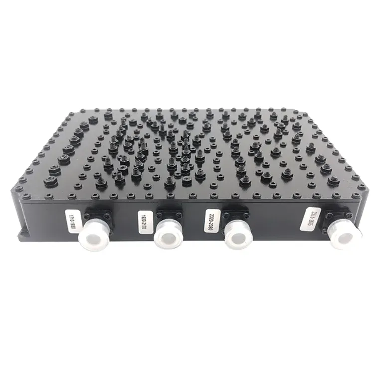High Power 200W 4 Way Cavity Combiner 698-3800MHz 4.3-10 Female for 5G 4G Base Station