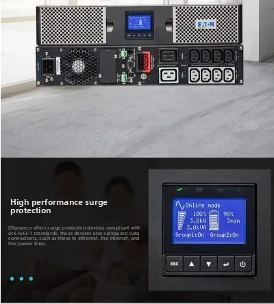 Eaton 9PX Industrial Lithium-ion Battery Pack UPS1000VA-3000VA Rechargeable Fast Charging Black New-boxintelecom