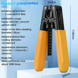 Insulated Fiber Stripper Green for 2.0mm 3.0mm FTTH Fiber Optic Drop Cable Stripping Coati
