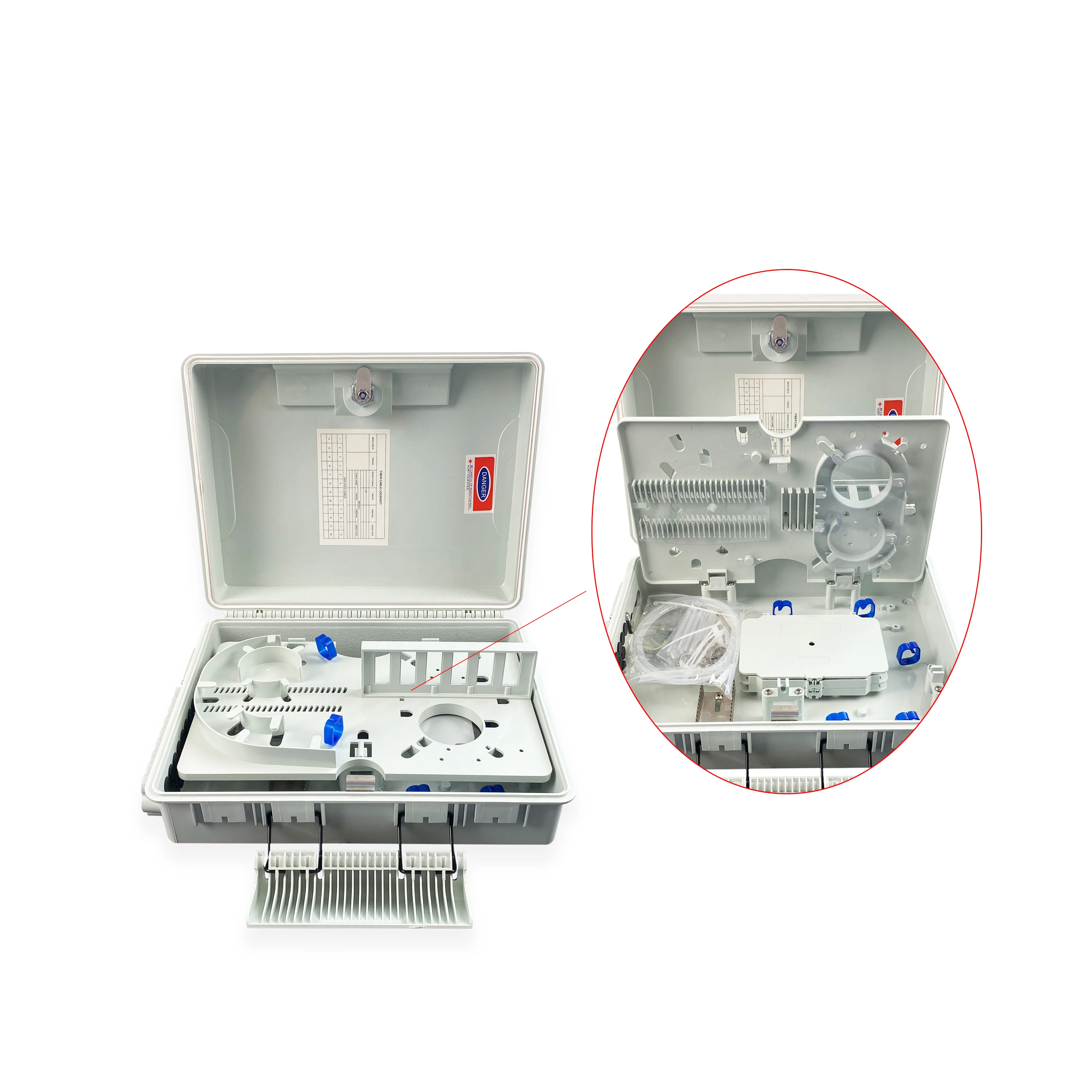 DC24-48C FTTH Outdoor Waterproof Terminal Box 24/48 Cores Fiber Optic Distribution Box