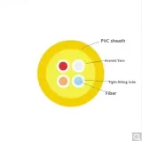 Single Mode 4 Core Indoor Fiber Optic Cable G657A2 Simplex Tight Buffer Cable for Communic