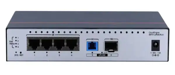 S5731-L Series S5731-L4P2S-RUA AC/DC Adapter Switches 5732 PoE++ 4*10/100/1000 Base Ports 56V 0