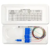 Mini SC/UPC Connector Optical Fiber 1*8 PLC Splitters 4G/WiFi/3G Compatible Steel Tube SM 