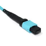 OM4 Micro Mini Short MPO Supplier Optical Fiber Round Cable Mpo Connector Patch Cord