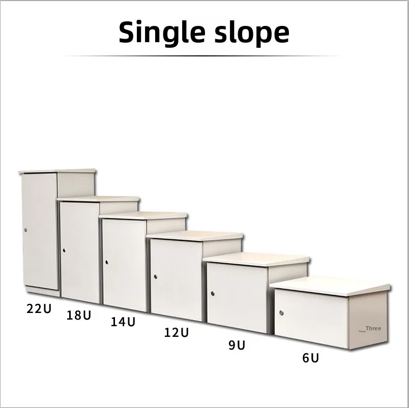 Custom 19-Inch IP55 Stainless Steel Outdoor Telecom Cabinets Waterproof Distribution Box 6U 9U 12U Battery Enclosures-boxintelecom