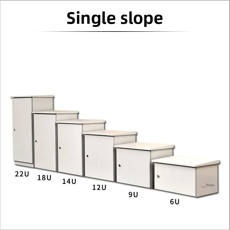 Custom 19-Inch IP55 Stainless Steel Outdoor Telecom Cabinets Waterproof Distribution Box 6U 9U 12U Battery Enclosures-boxintelecom