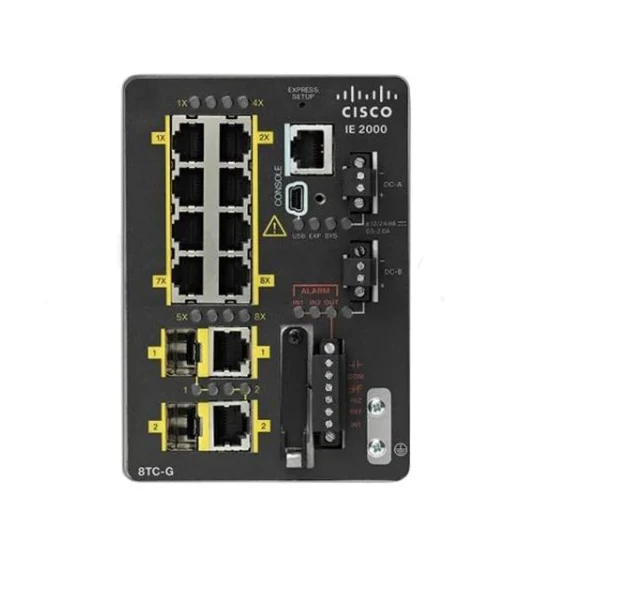 IE-2000-8TC-G-E - Industrial Ethernet 2000 Series IE2000 with 8FE Copper Ports and 2GE Combo (Lan Base) - 1588-boxintelecom