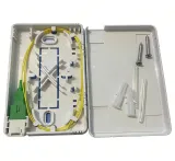 Fiber Optic Easy Faceplate 1 Port Distribution Box SC Adapter Wall Outlet for FTTH Indoor 