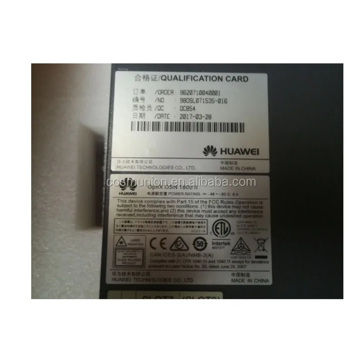 optiX OSN1800II with board OPU ELOM SCC LDX MR4