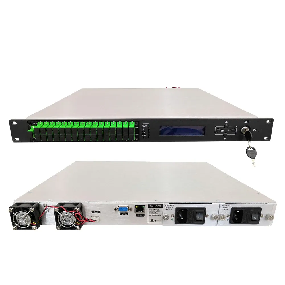 Low Price Good Quality Edfa 1u Edfa 1u 8 16 Port Catv Fiber Optical Amplifier-boxintelecom