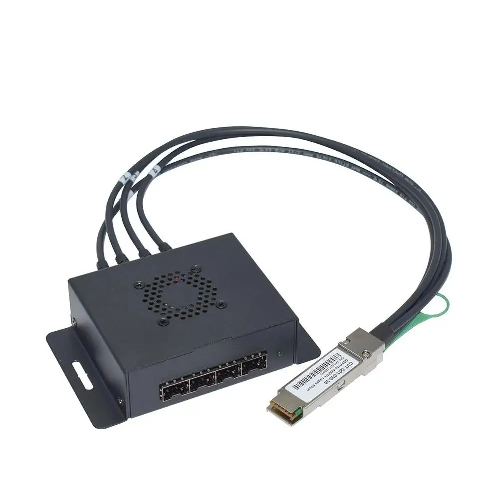 40G QSFP+ Extender to SFP+ Adapter Module Box Breakout to SFP+ Cage qsfp to qsfp cage with eeprom on the cage side-boxintelecom