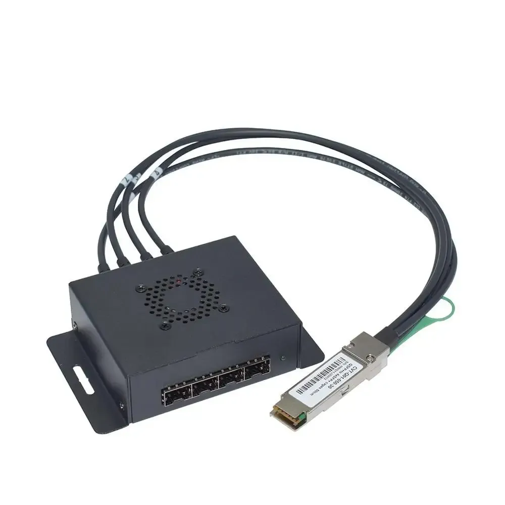 40G QSFP+ Extender to SFP+ Adapter Module Box Breakout to SFP+ Cage qsfp to qsfp cage with eeprom on the cage side-boxintelecom