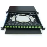 ZG TECH 1U 96-Core Optical Fiber Terminal Box G657A1 Fiber 1310/1550nm Wavelength ABS Mate